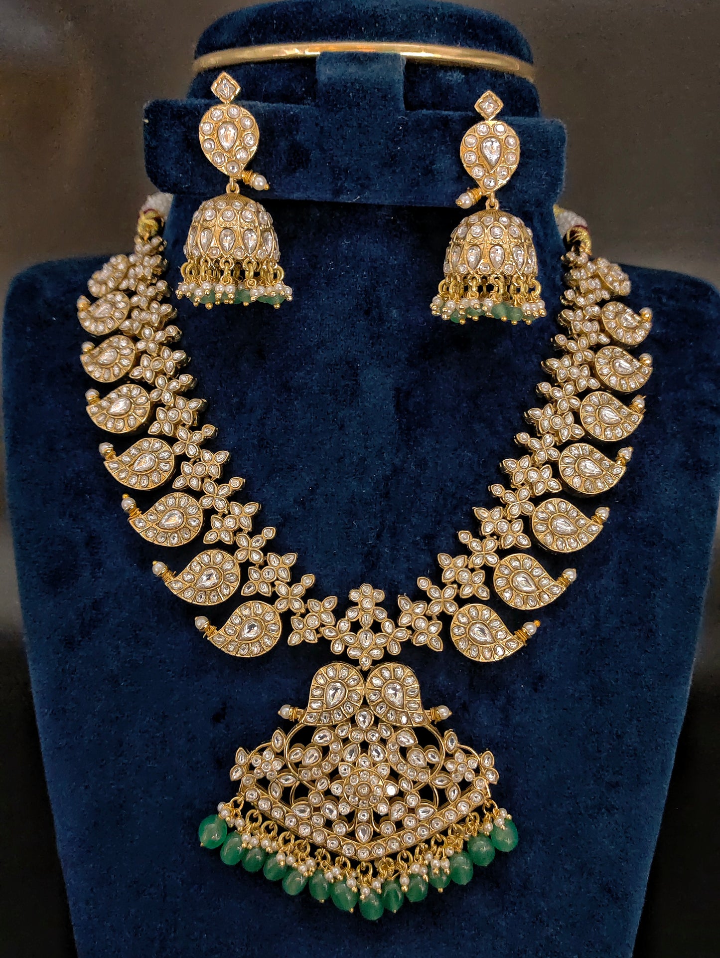 TWO IN ONE MANGO JADAU NECKSET
