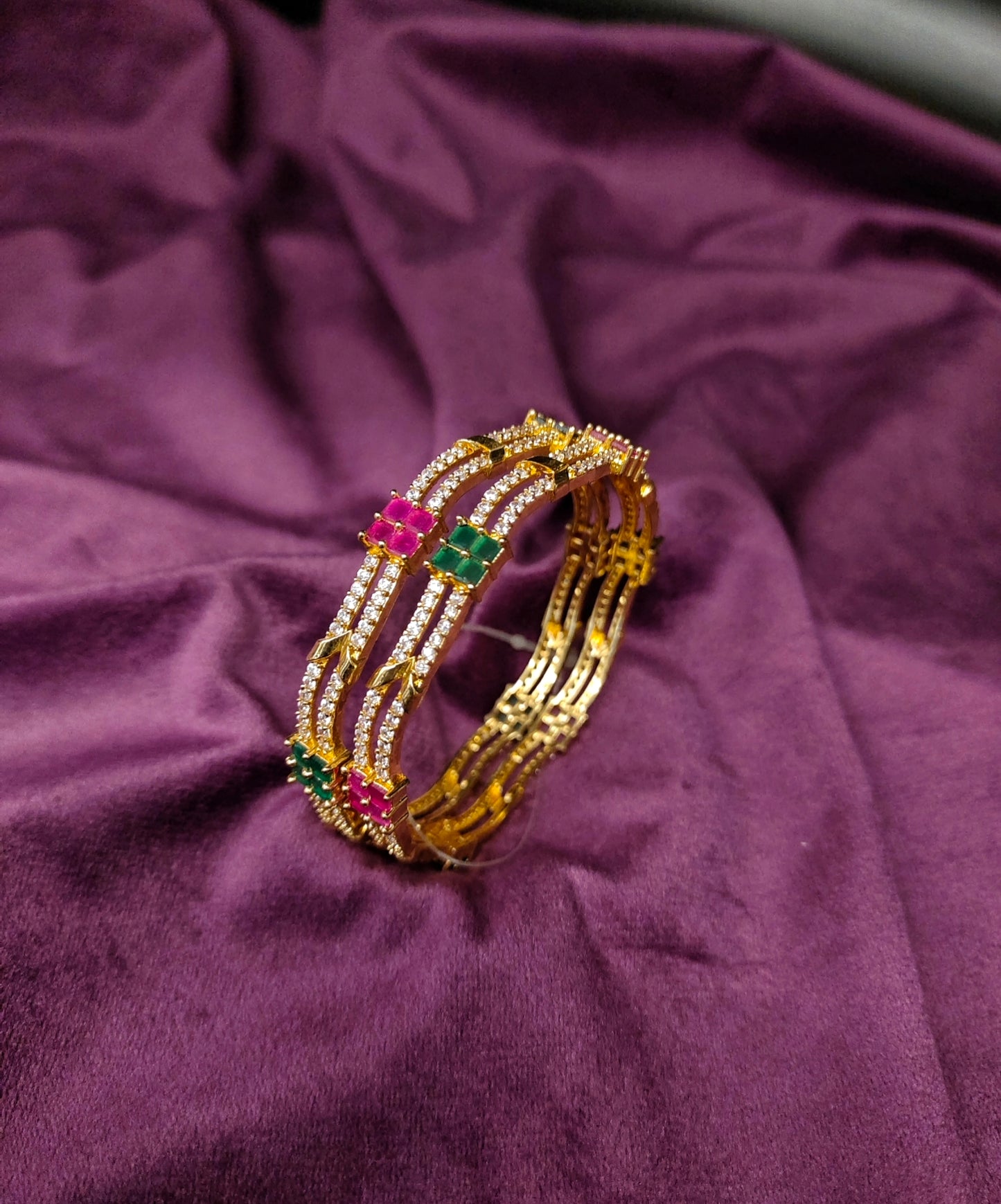CUBIC ZIRCONIA BANGLES {C.Z}