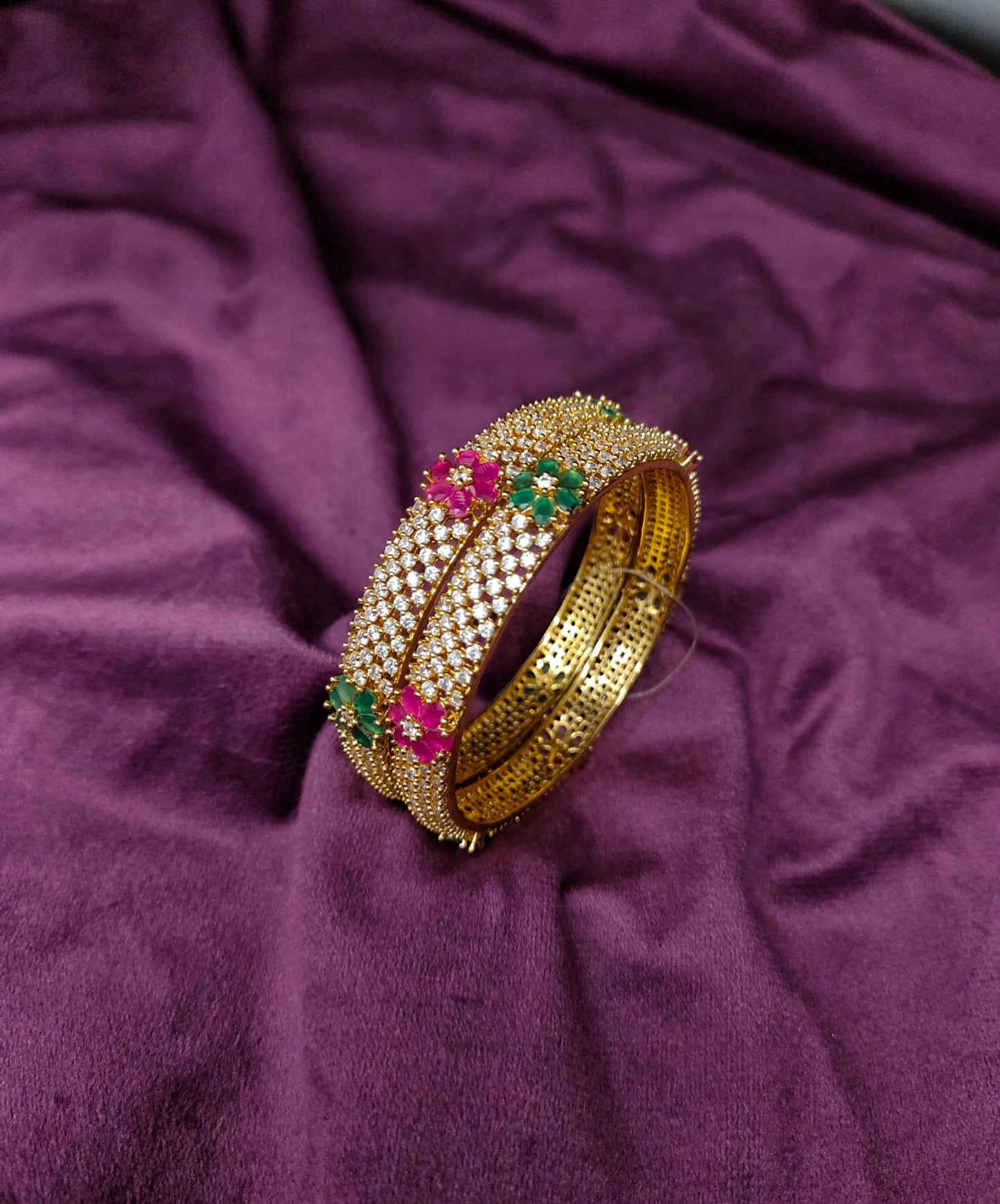 CUBIC ZIRCONIA BANGLES {C.Z}