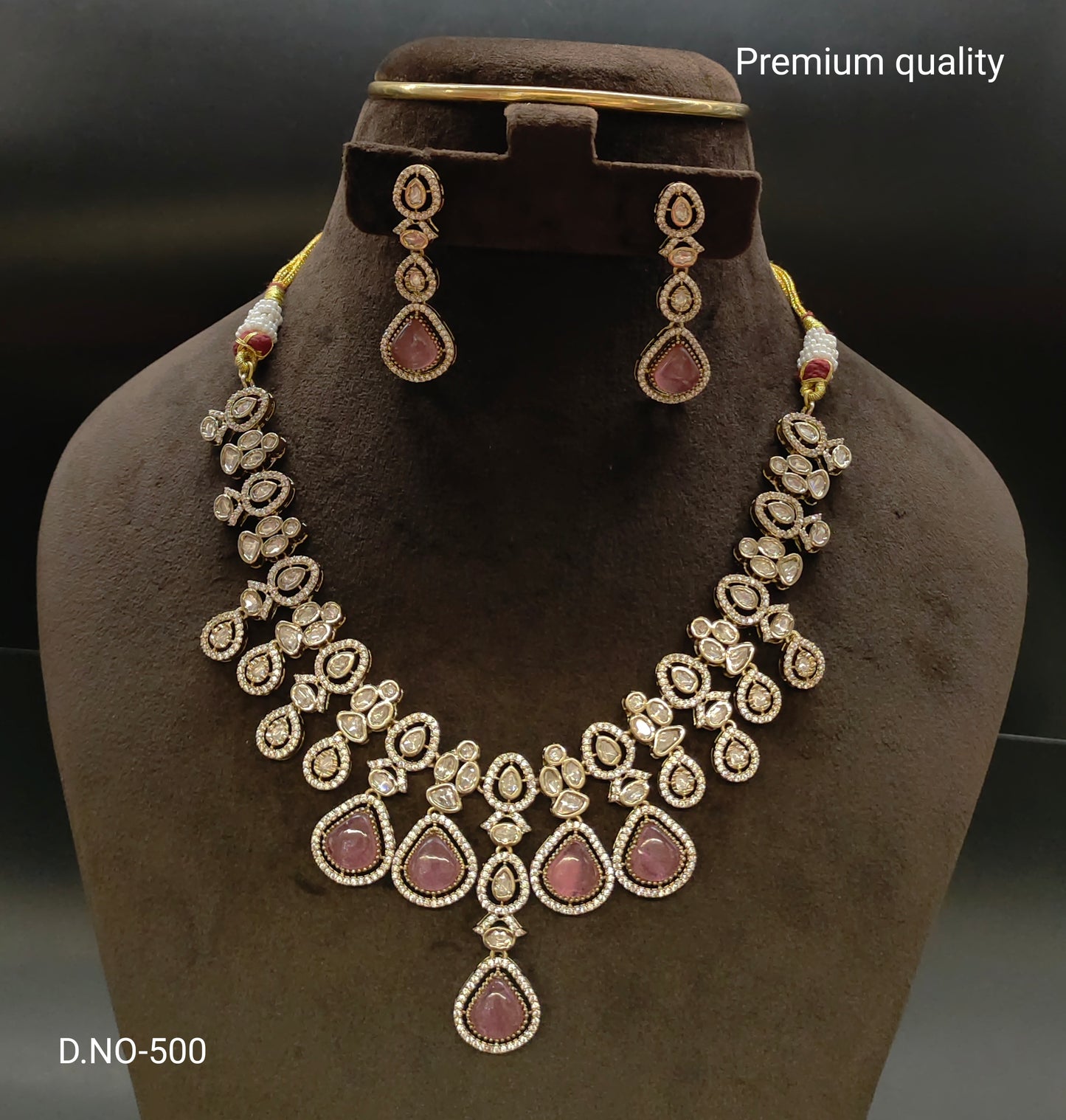 victorian moissanite neckset
