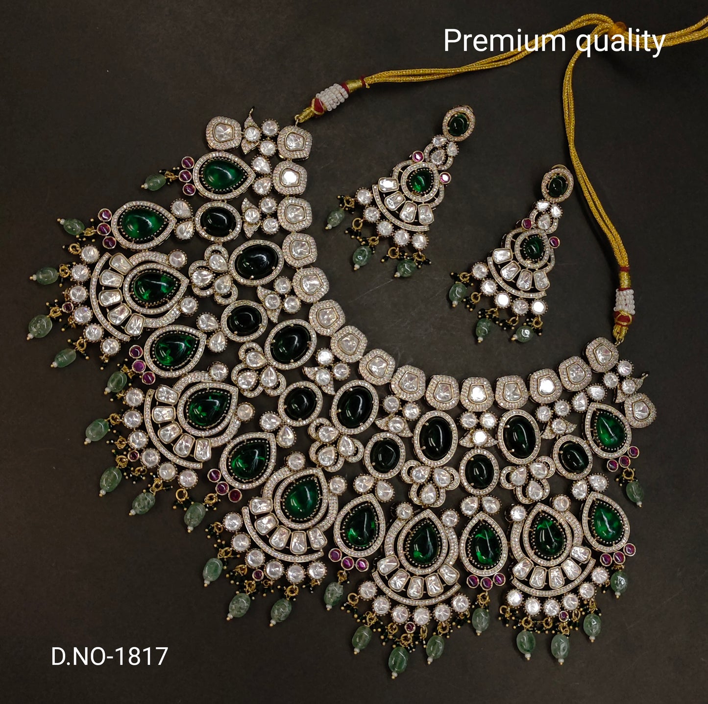 victorian moissanite neckset