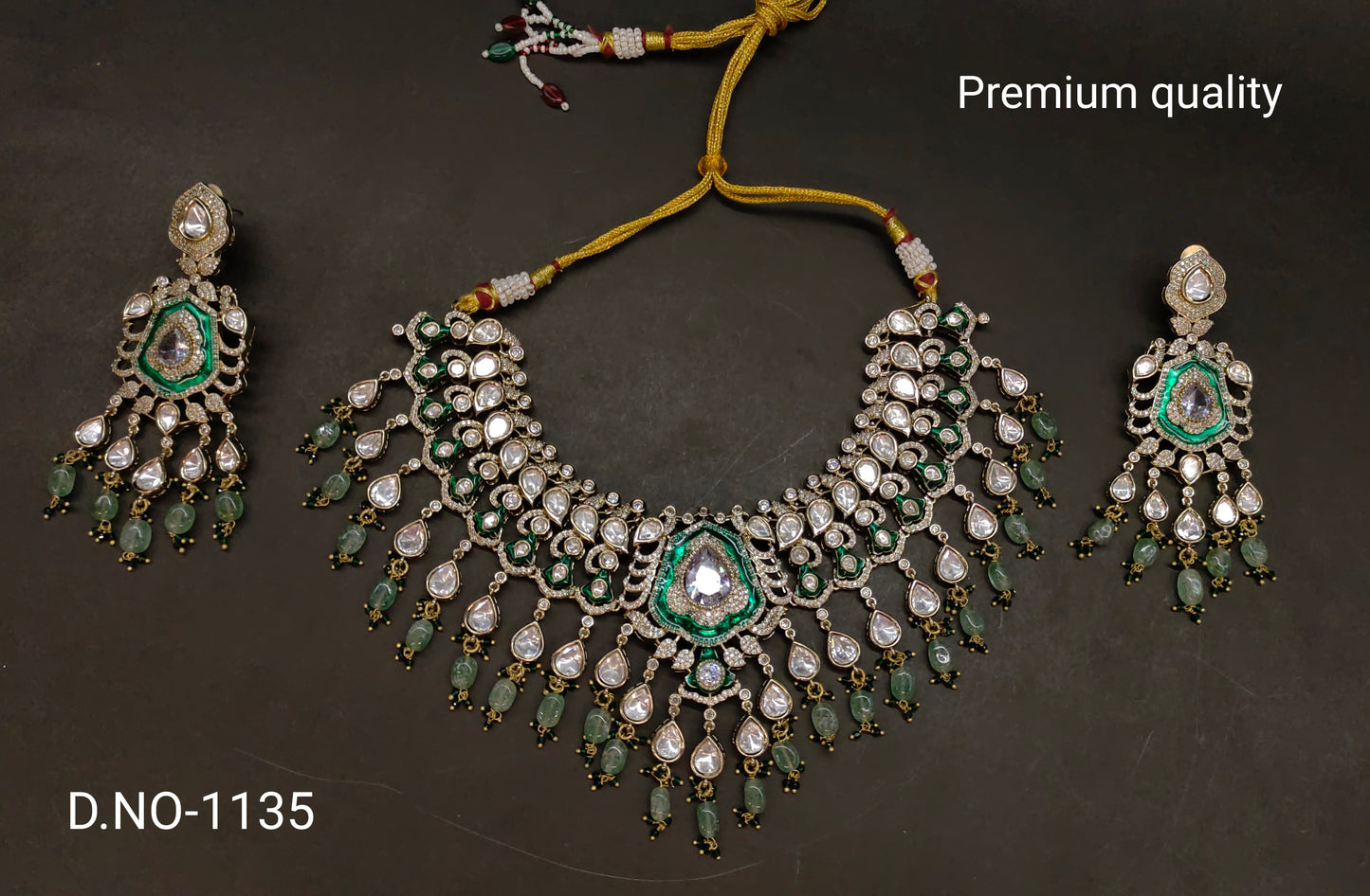 victorian moissanite neckset