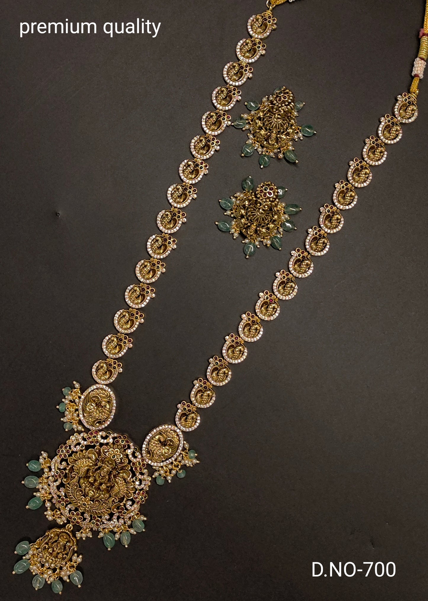 NAKSHI LONG HARAM WITH PEACOCK DESIGN