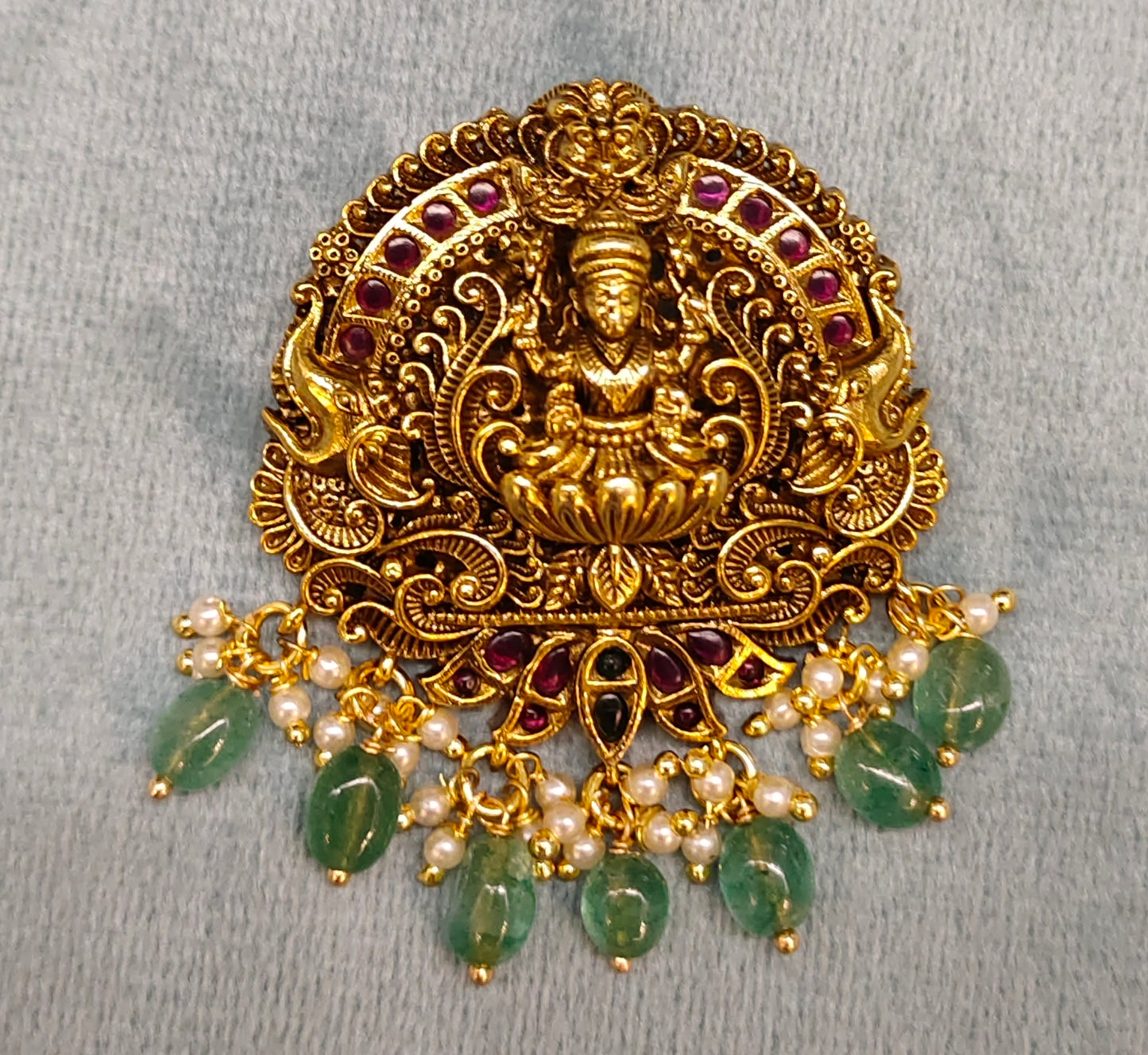 LAXMIDEVI LOCKET WITH MATTE POLISH