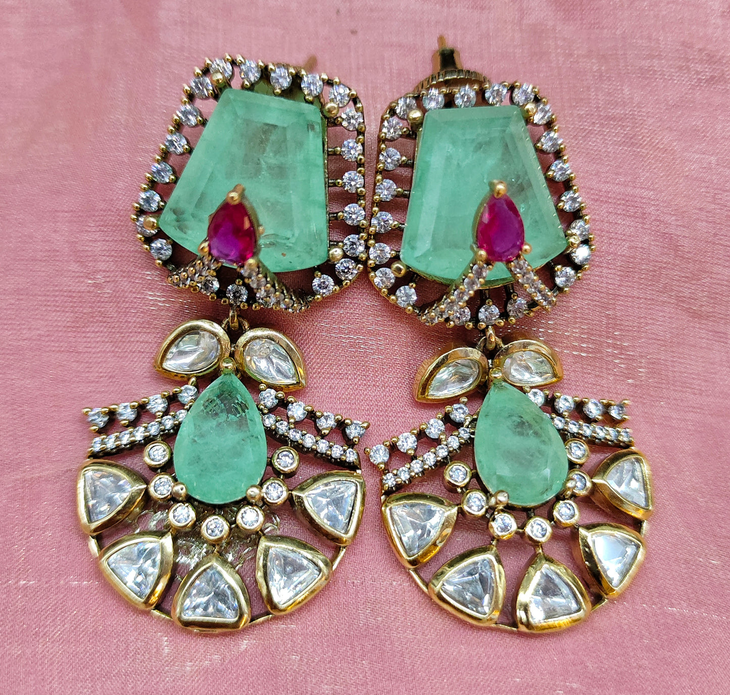 VICTORIAN MOISSANITE EARINGS