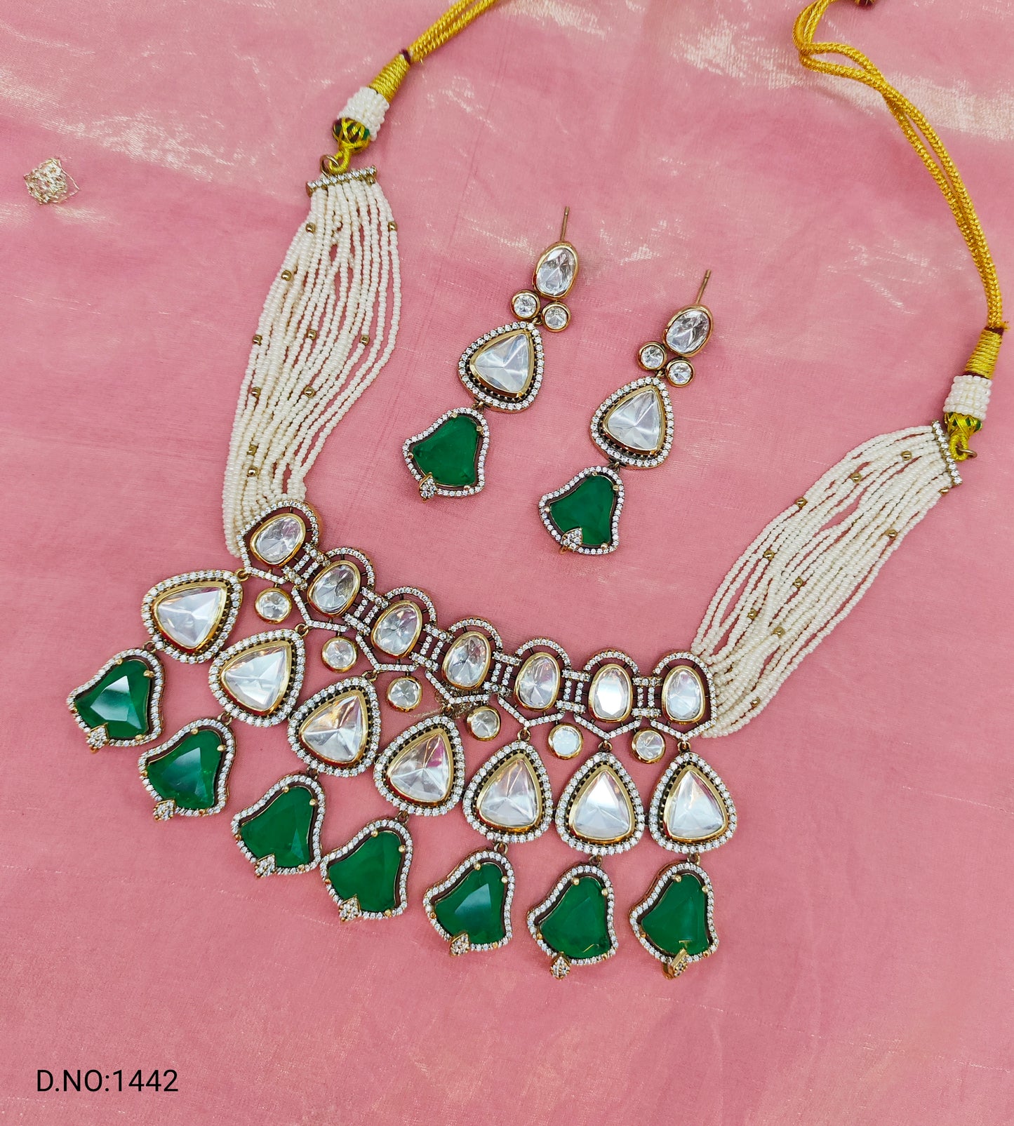 MOISSANITE MOTI CHOCKER