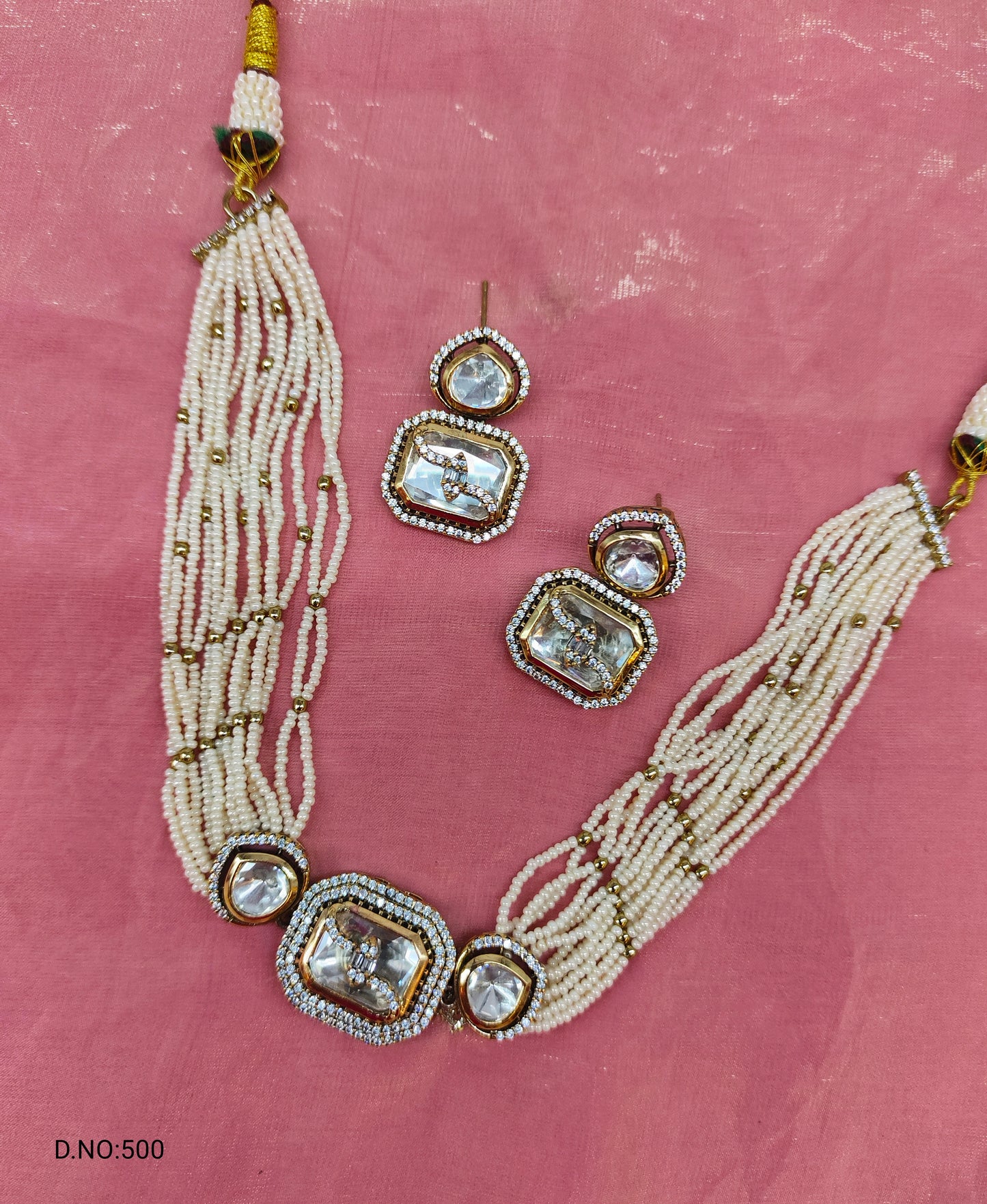 MOISSANITE MOTI CHOCKER