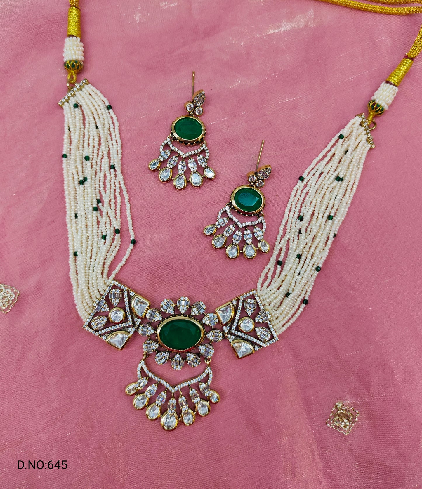 MOISSANITE MOTI CHOCKER