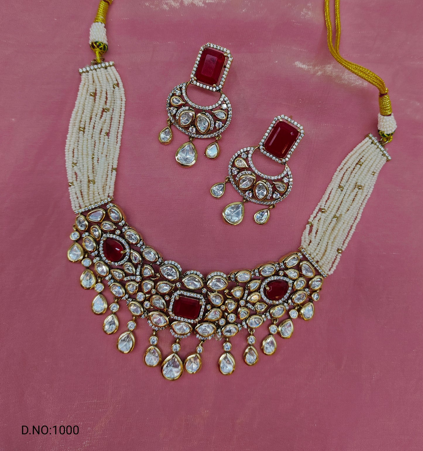 MOISSANITE MOTI CHOCKER