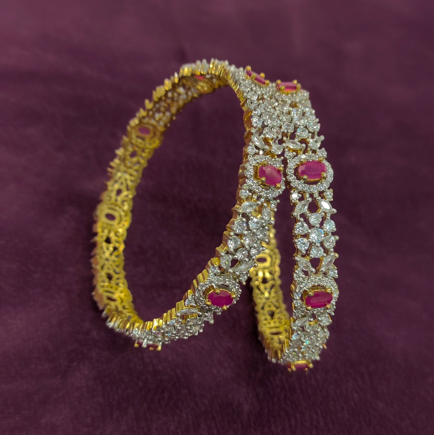 G.J SILVER BANGLES