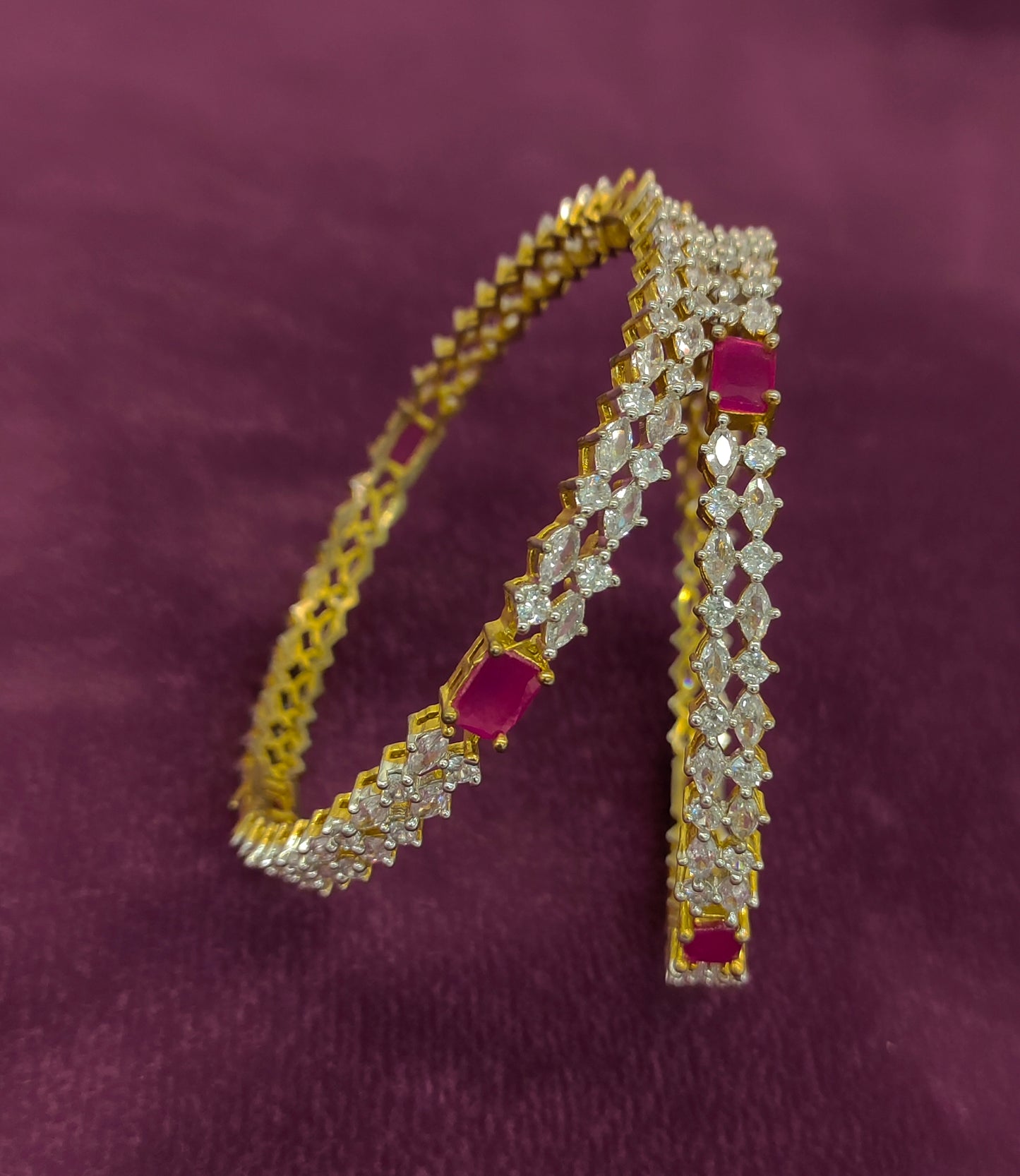 G.J SILVER BANGLES