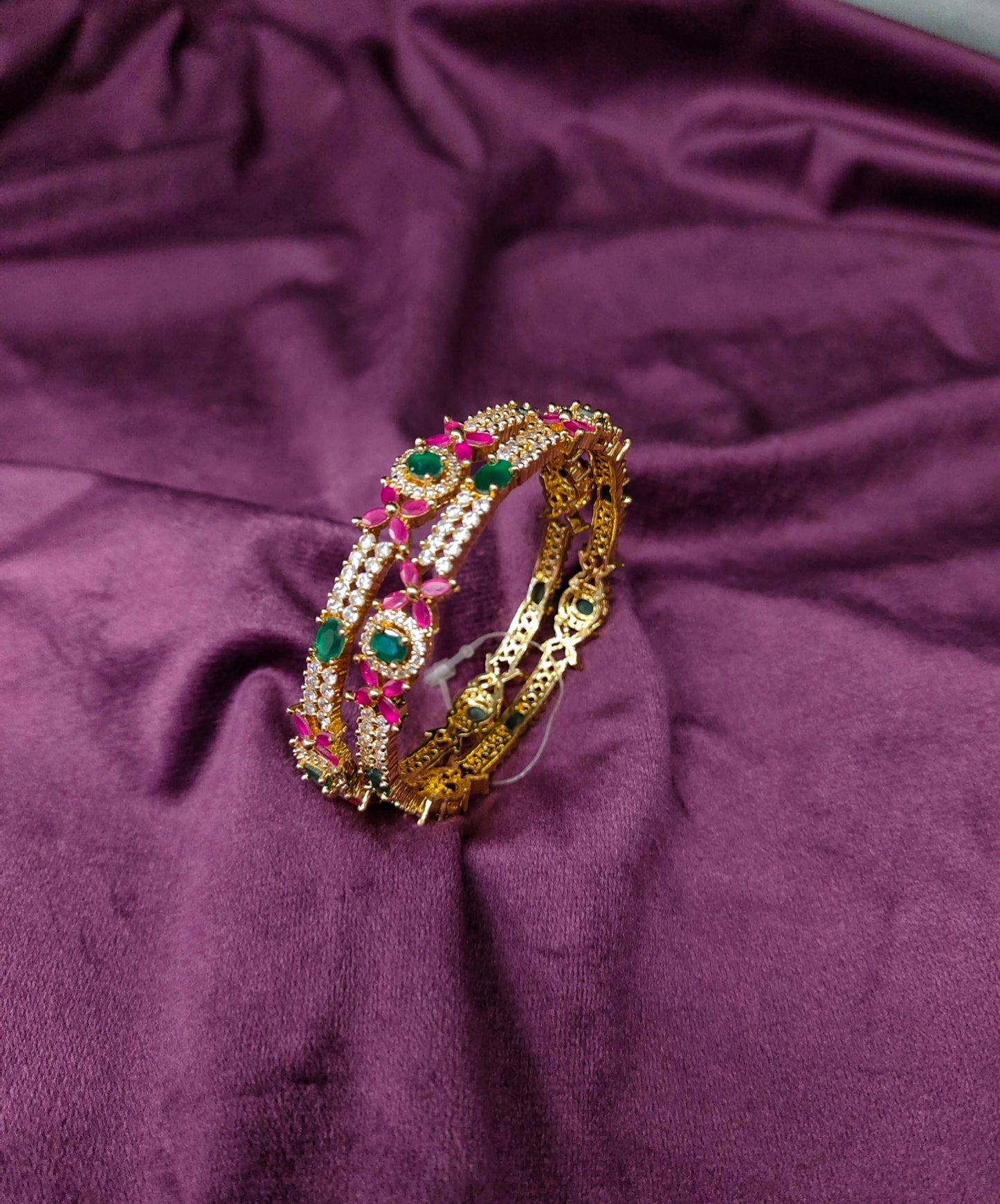 CUBIC ZIRCONIA BANGLES {C.Z}