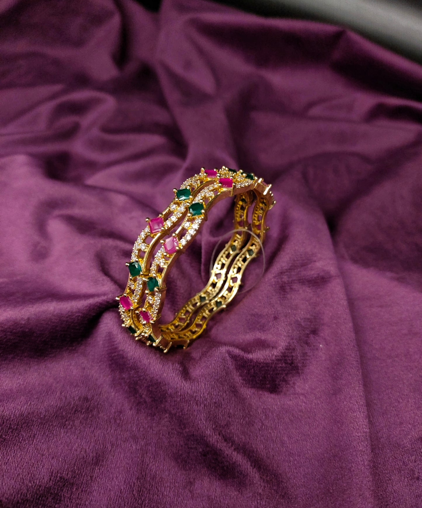 CUBIC ZIRCONIA BANGLES {C.Z}