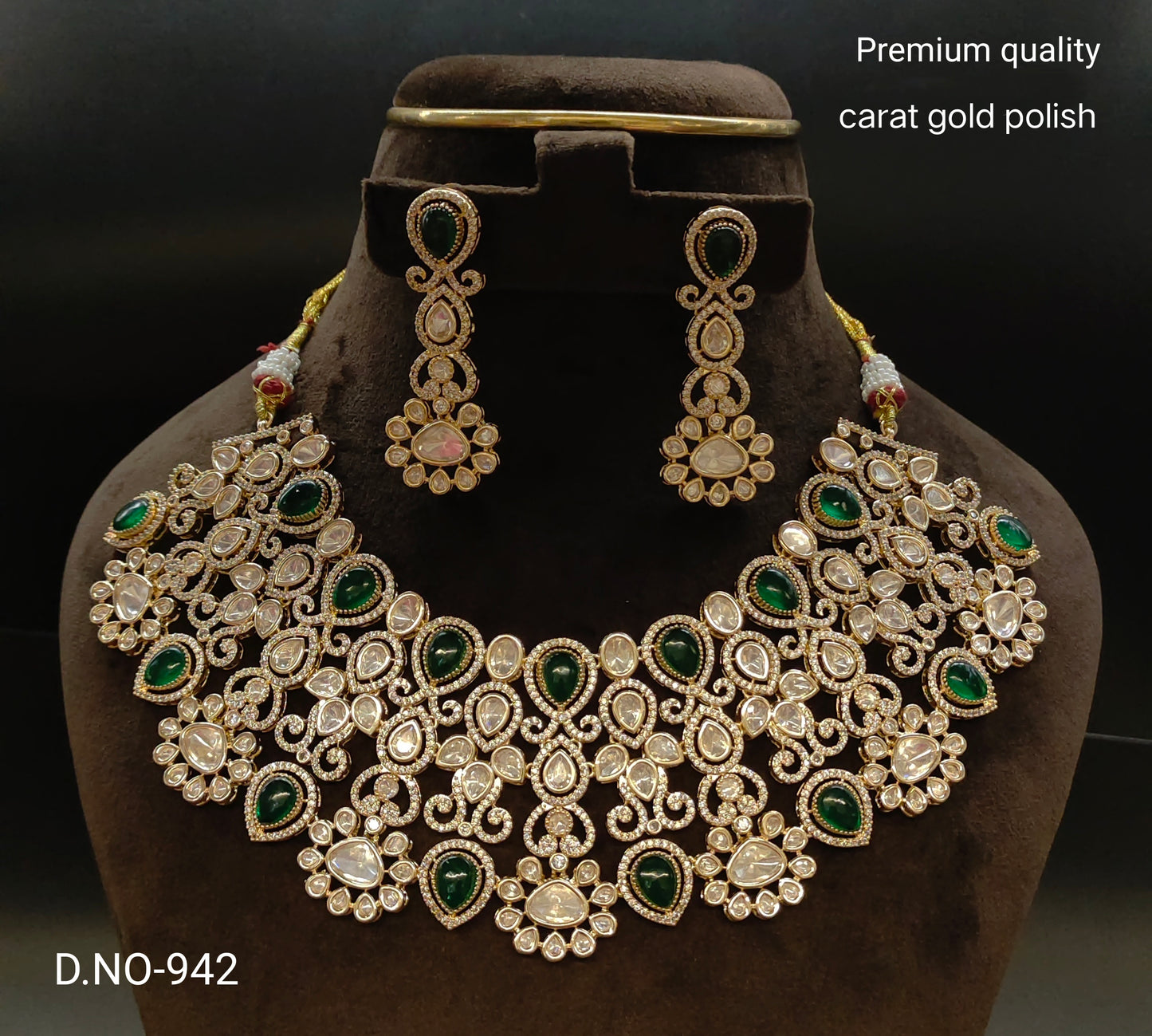 victorian moissanite neckset