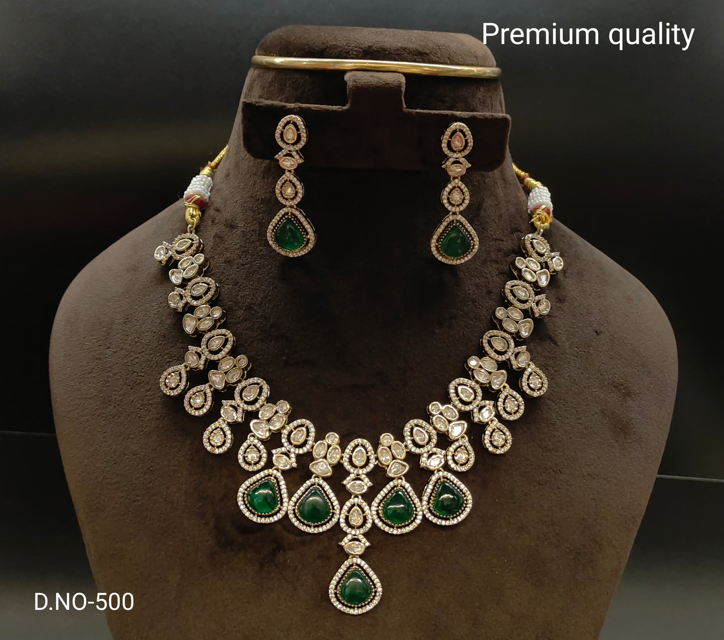 victorian moissanite neckset