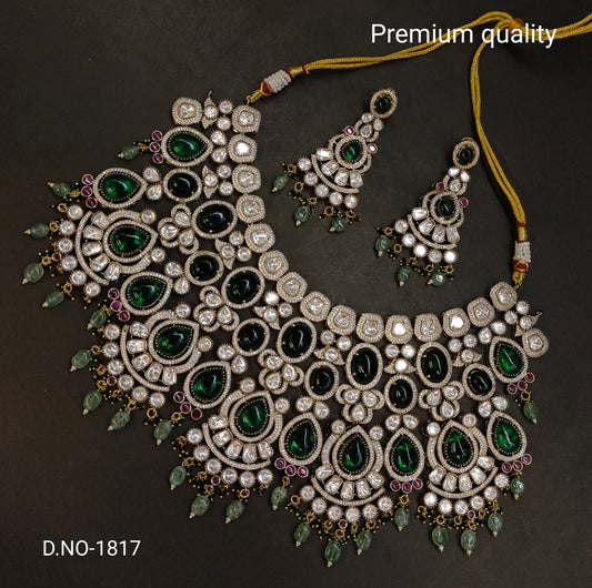 victorian moissanite neckset