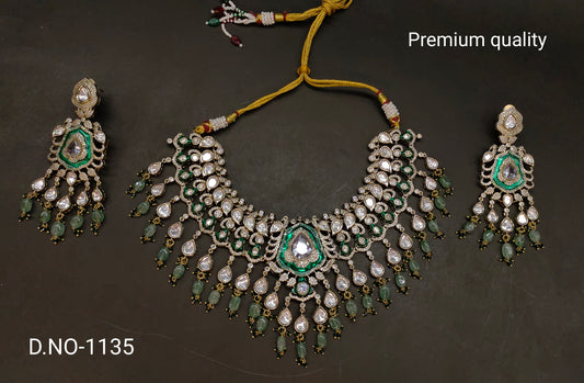 victorian moissanite neckset