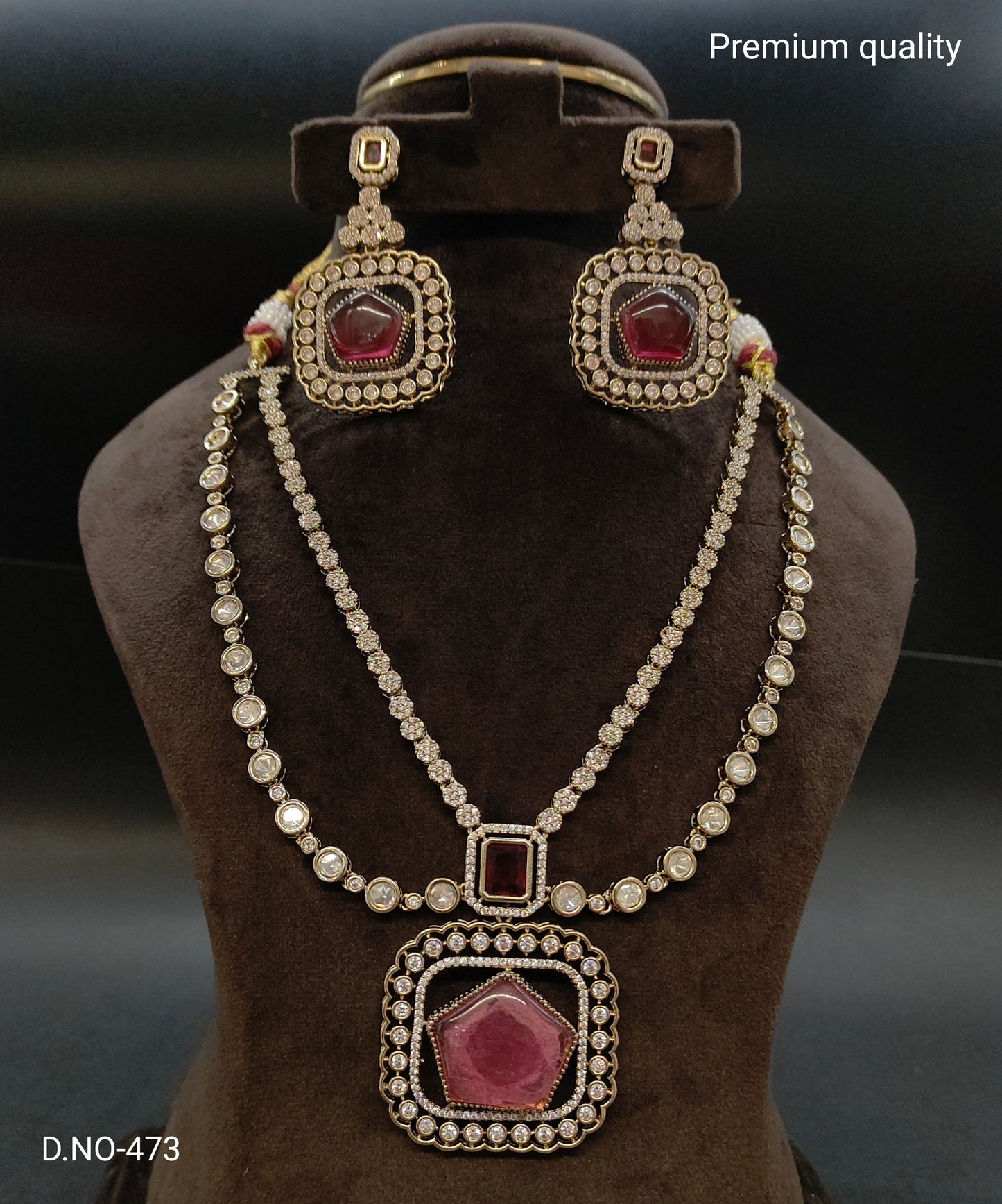 victorian moissanite necklace