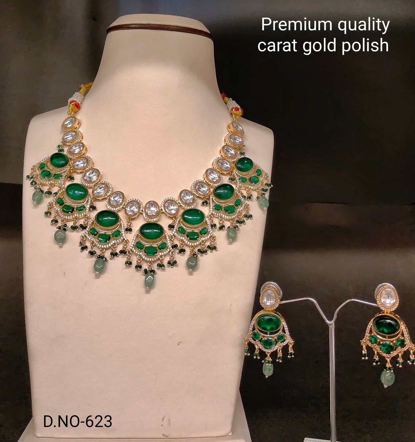 carat moissanite neckset