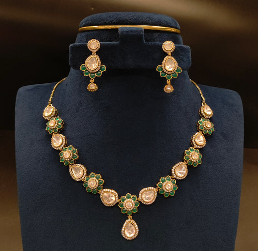 VICTORIAN MOISSANITE SIMPLE NECKSET