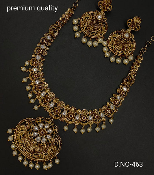 nakshi & moissanite neckset