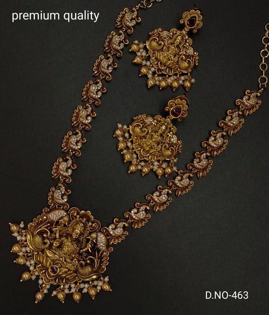 NAKSHI NECKSET WITH LAXMIDEVI DESIGN