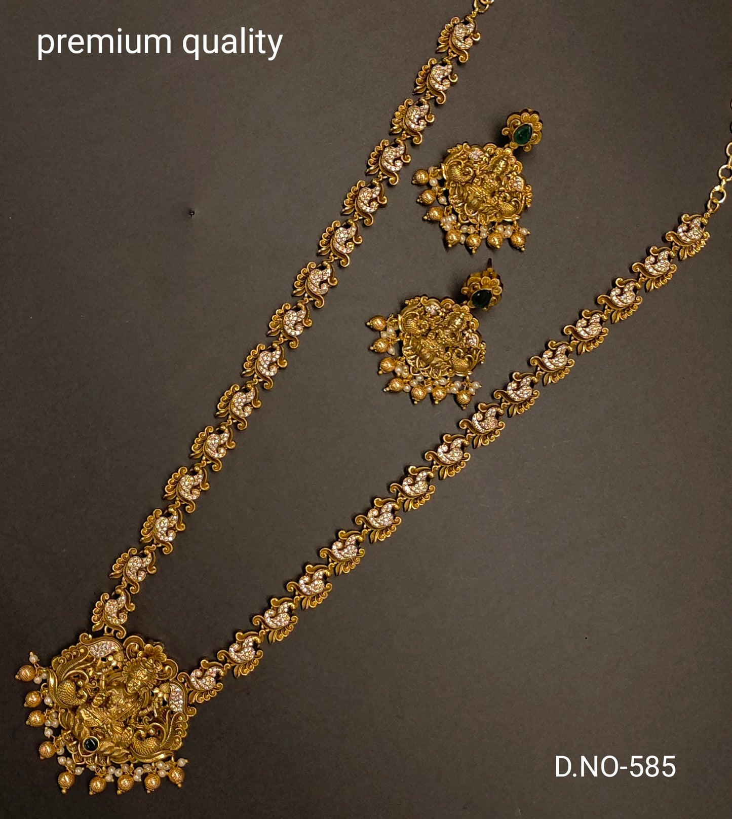 NAKSHI LONG HARAM WITH LAXMIDEVI DESIGN