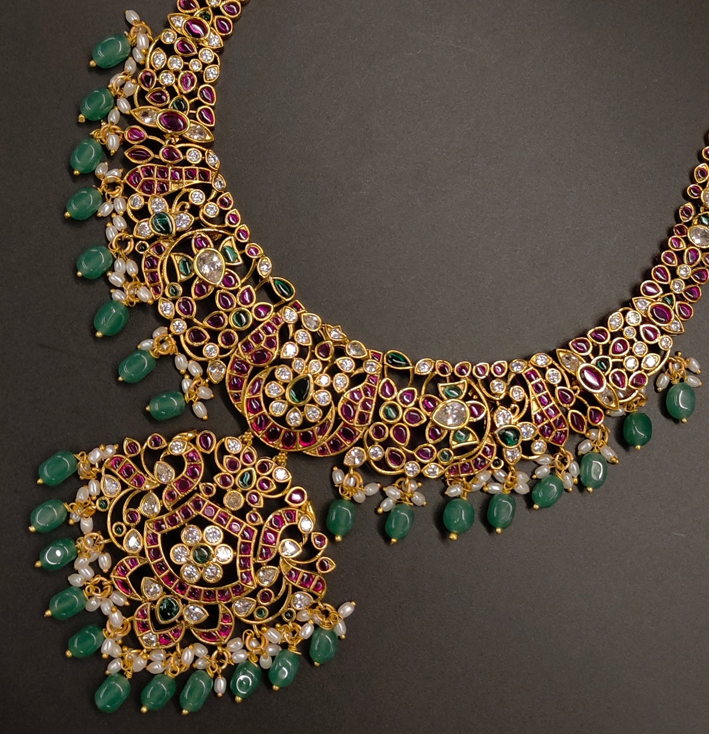 LONG HARAM WITH FLOWER DESIGN