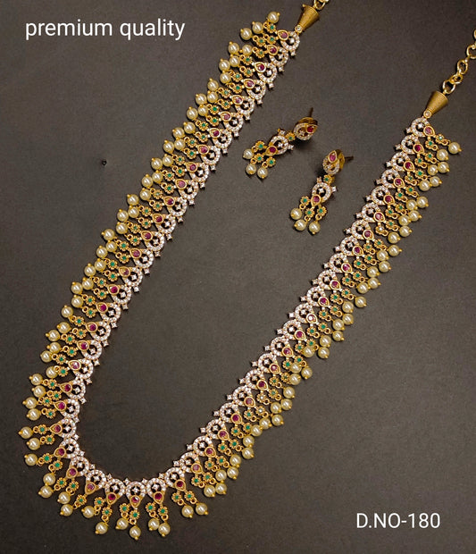 SIMPLE LONG HARAM WITH FLOWER DESIGN