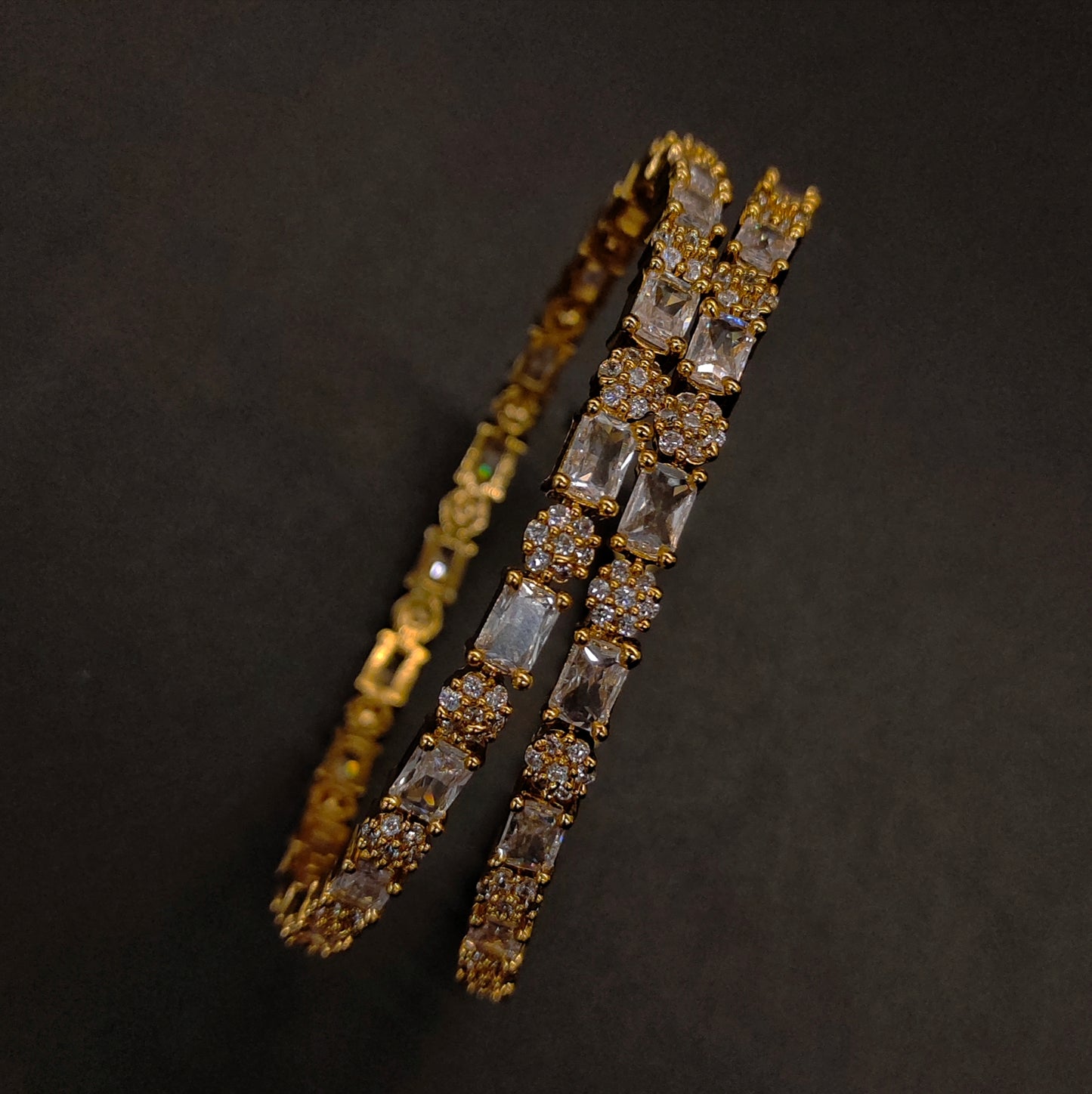 AMERICAN DIAMOND BANGLES {A.D}
