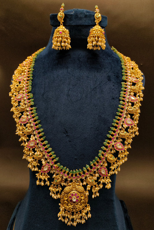 JADAU LONG HARAM WITH MANGO DESIGN