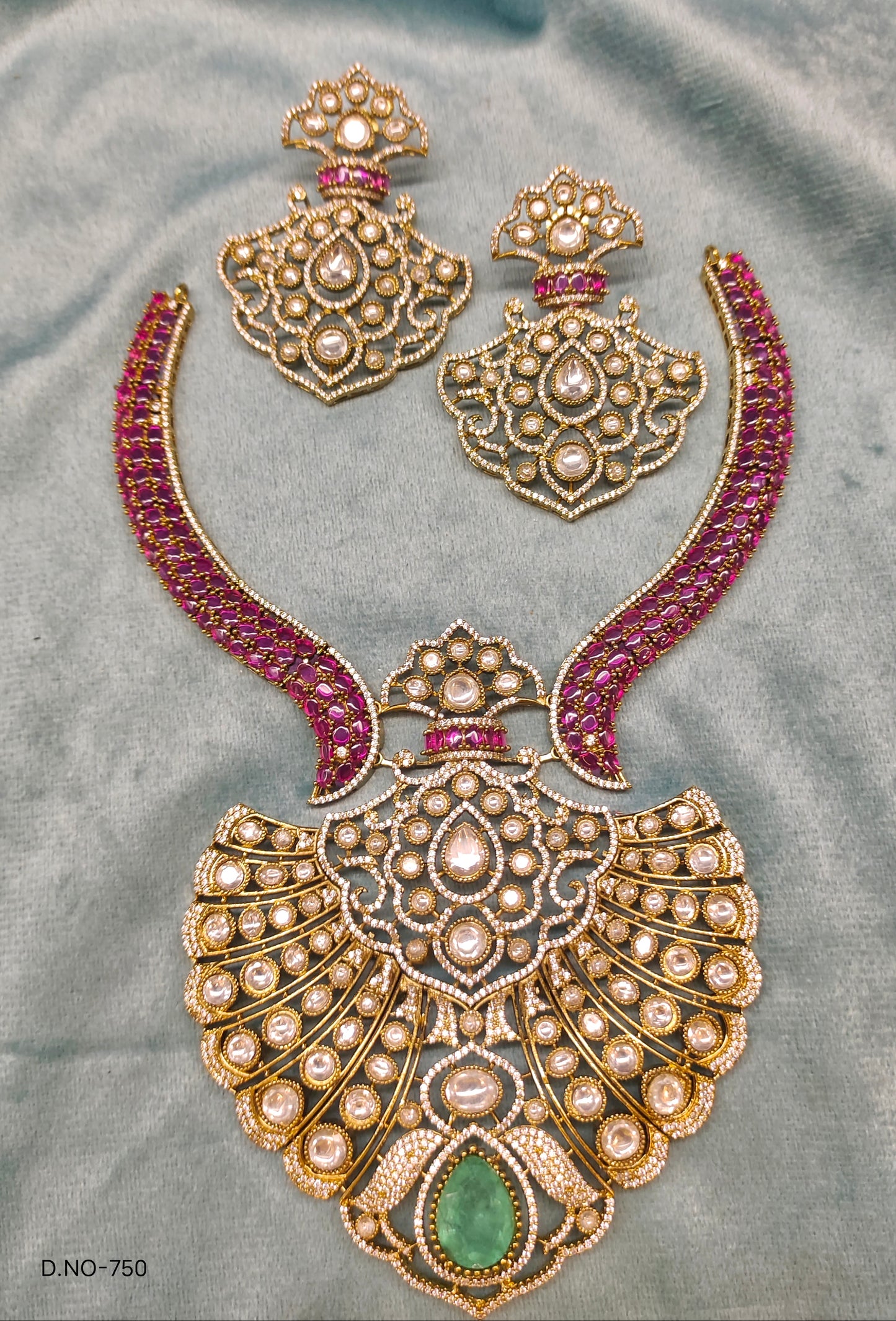 VICTORIAN MOISSANITE DESIGNER NECKSET