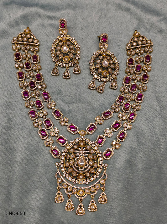 DOUBLE LINE VICTORIAN MOISSANITE SET