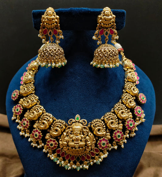 NAKSHI NECKSET WITH PEACOCK DESIGN
