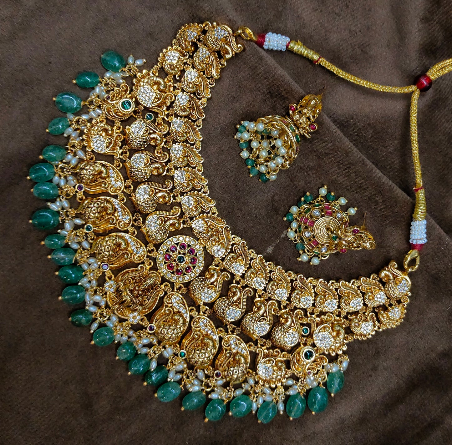 NAKSHI NECKLACE WITH PEACOCKS