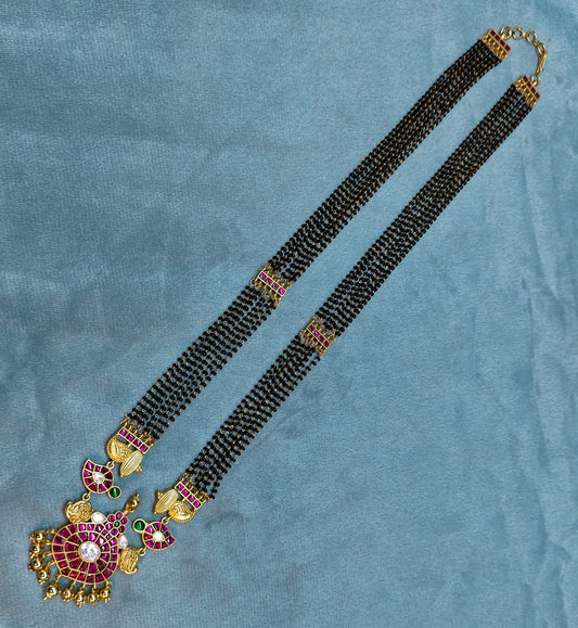 JADAU BLACK BEADS LONG