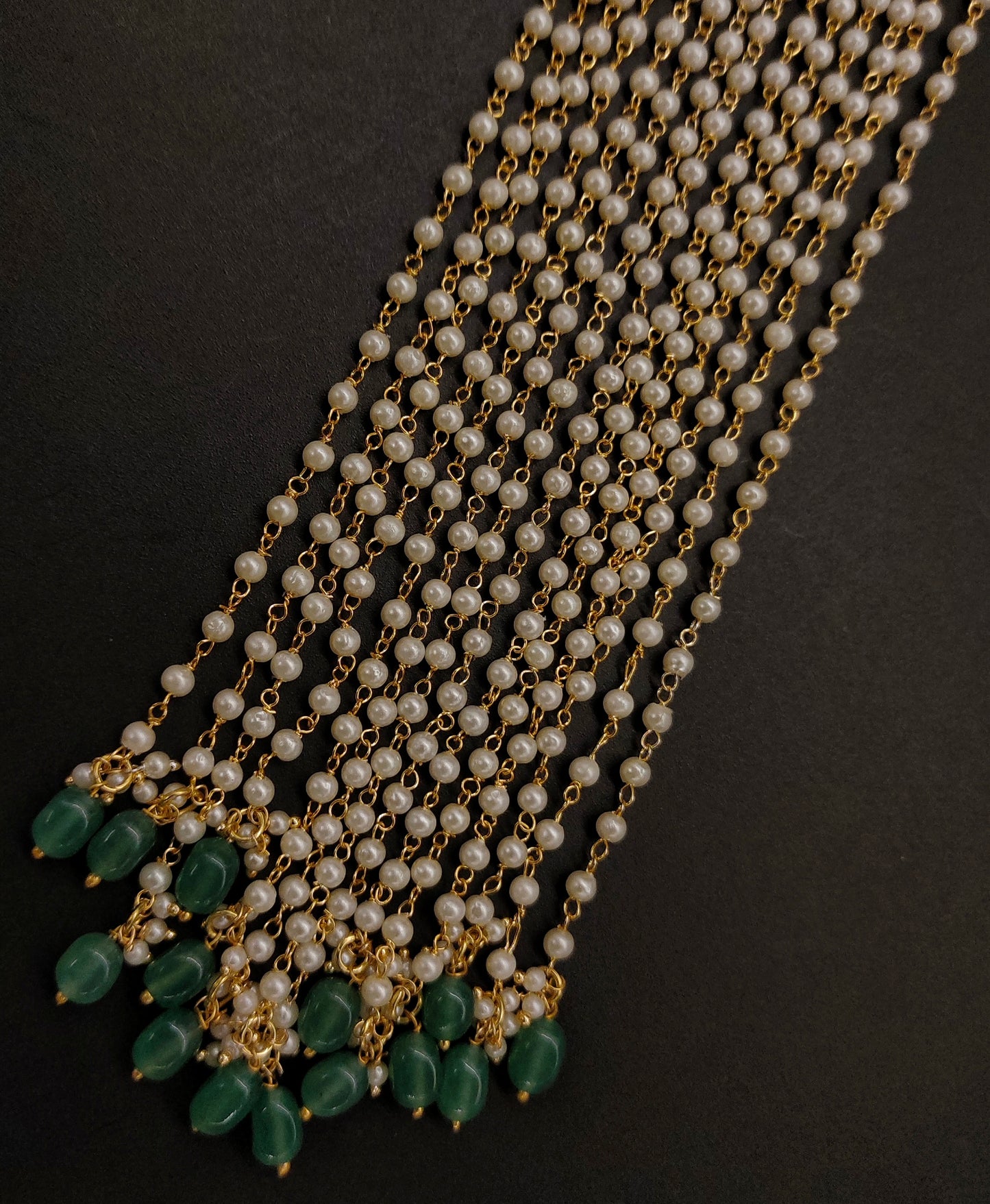 JADA PENDENT WITH HANGING PEARLS {HAIR ACCESSORIES}
