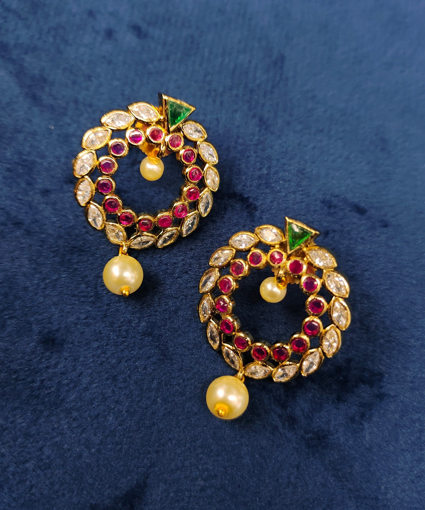 KEMPU CHAND EARINGS