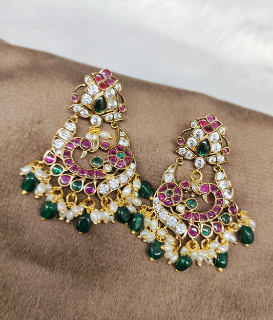 JADAU KEMPU CHANDBALI EARINGS