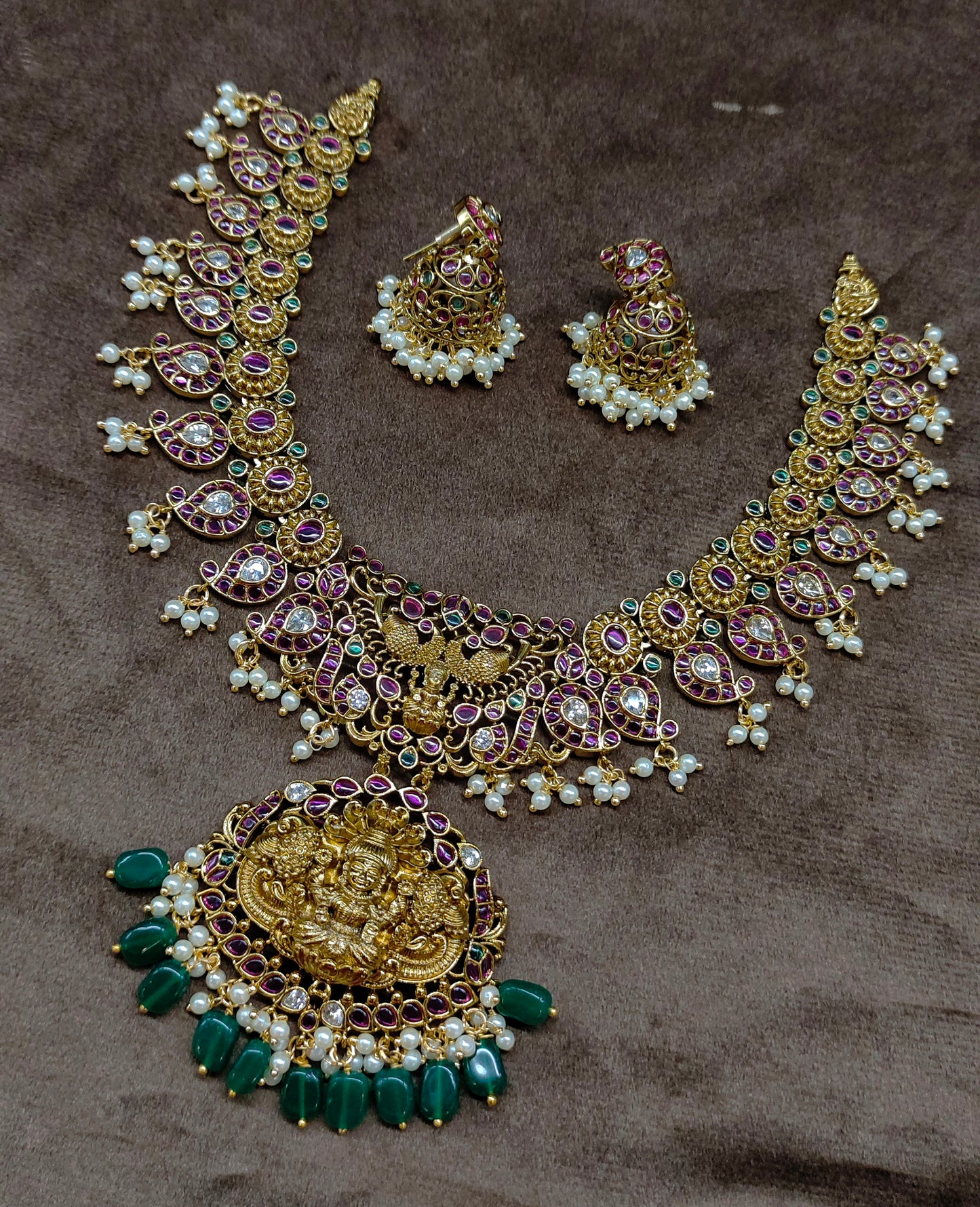 MANGO KEMPU JADAU NAKSHI NECKSET