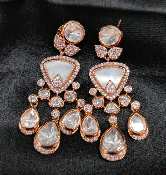 WHITE MOISSANITE EARINGS