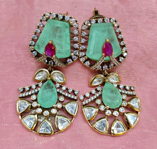 VICTORIAN MOISSANITE EARINGS