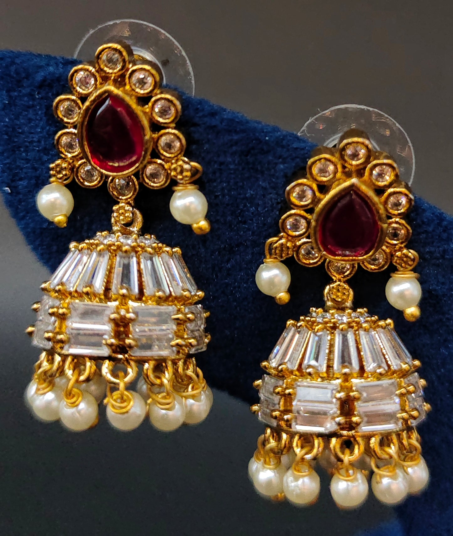 JUMKA WITH UNCUT STONES