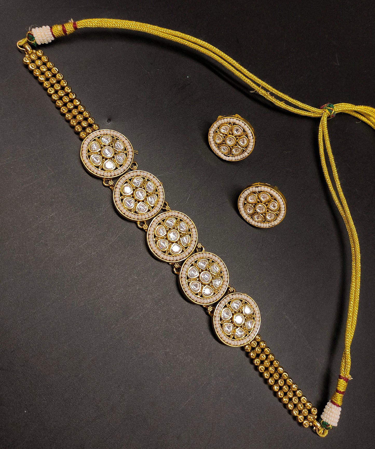 MOISSANITE CHAND NECKSET