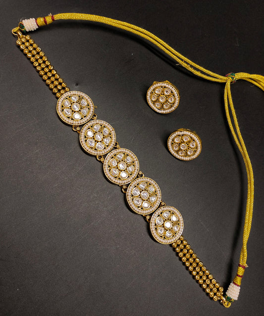 MOISSANITE CHAND NECKSET