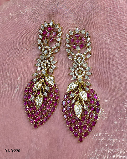 AMERICAN DIAMOND EARINGS {A.D}