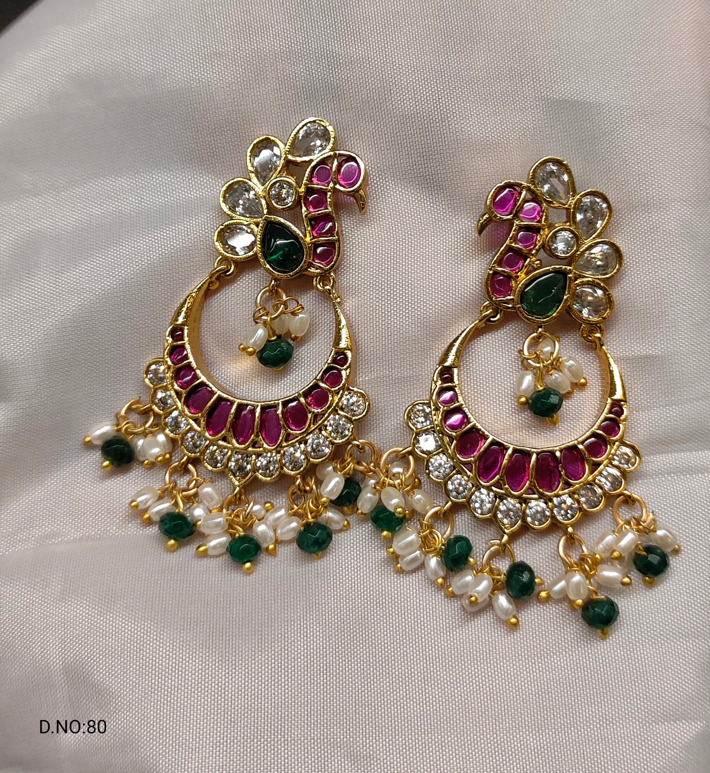 KEMPU CHANDBALI EARINGS