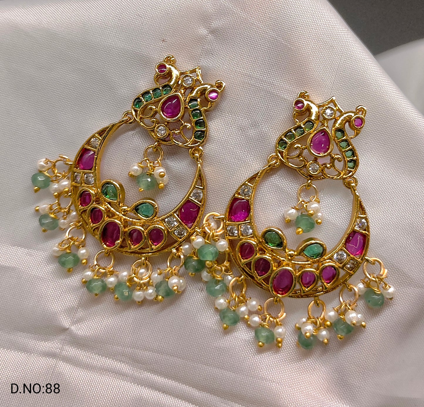 KEMPU CHANDBALI EARINGS