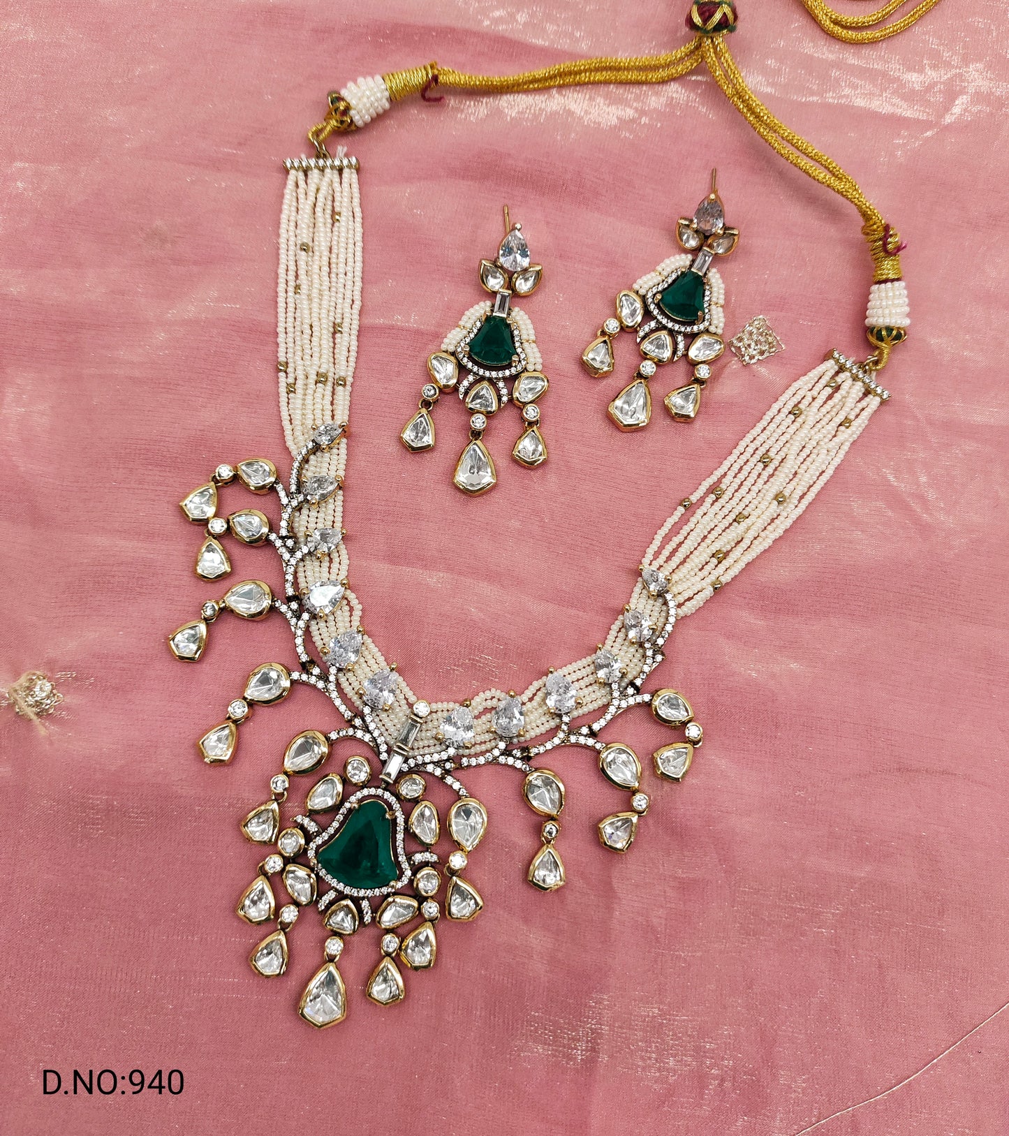 MOISSANITE MOTI CHOCKER