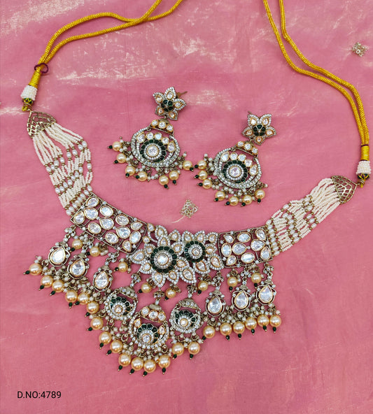 MOISSANITE MOTI CHOCKER